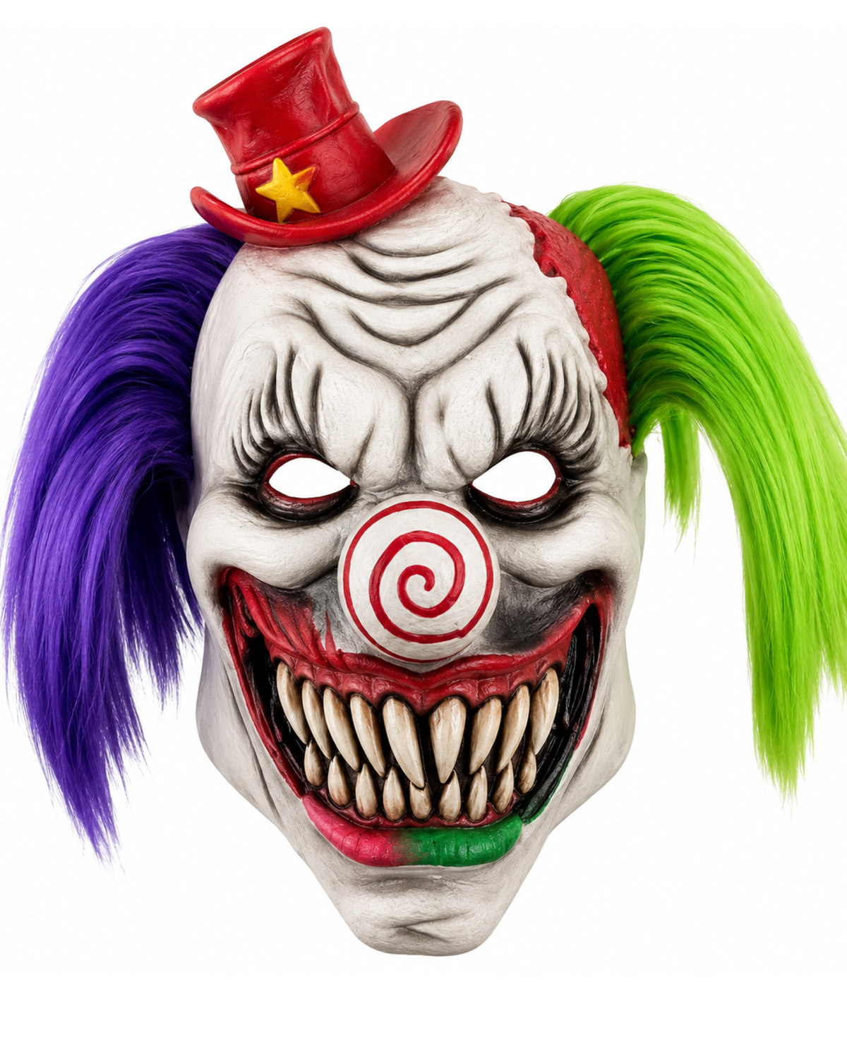 MASCARA PAYASO MACABRO DE CIRCO EN LATEX PARA ADULTO