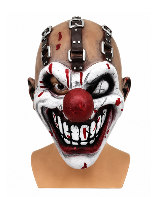 MASCARA PAYASO CON TIRANTAS EN LATEX PARA ADULTO