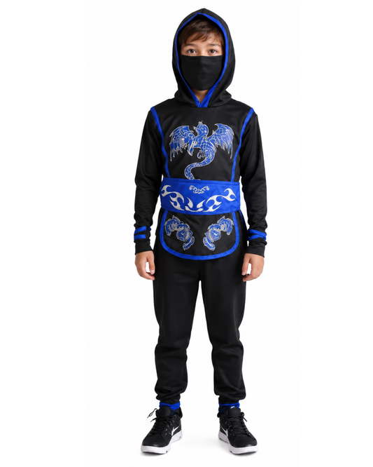NINJA AZUL CON NEGRO
