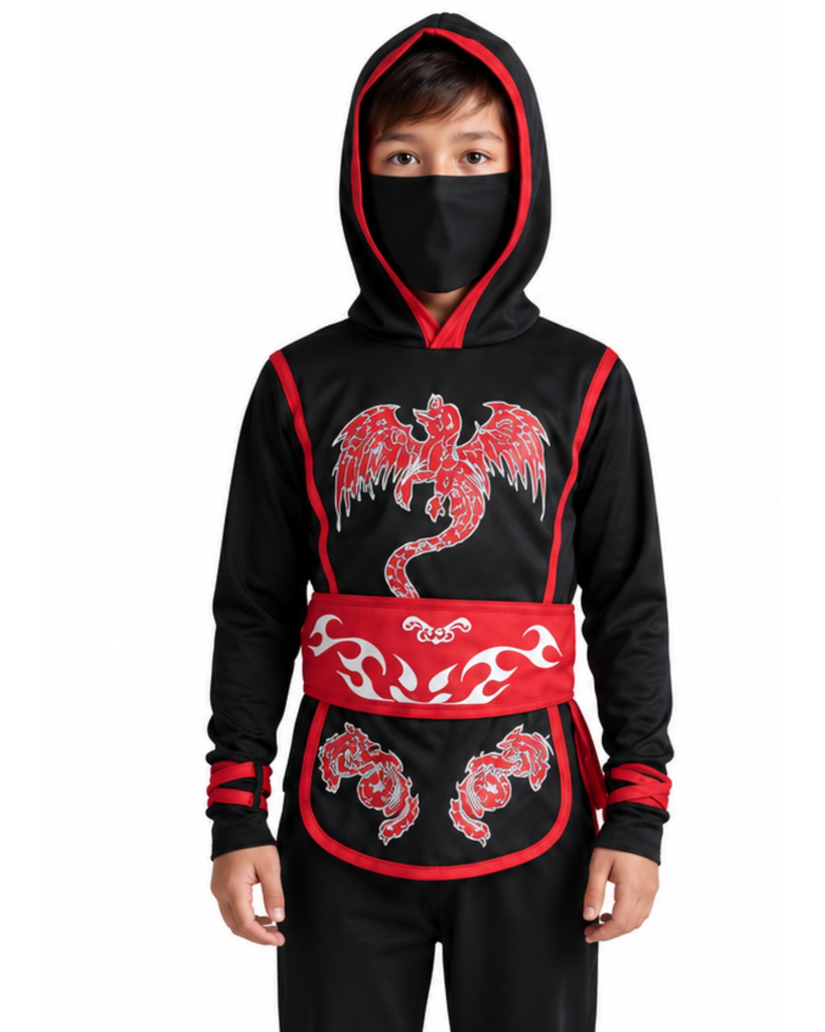 NINJA ROJO CON NEGRO