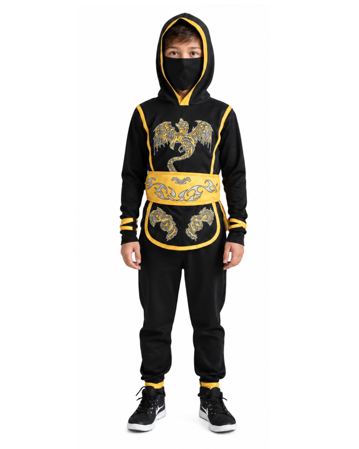 NINJA DORADO CON NEGRO