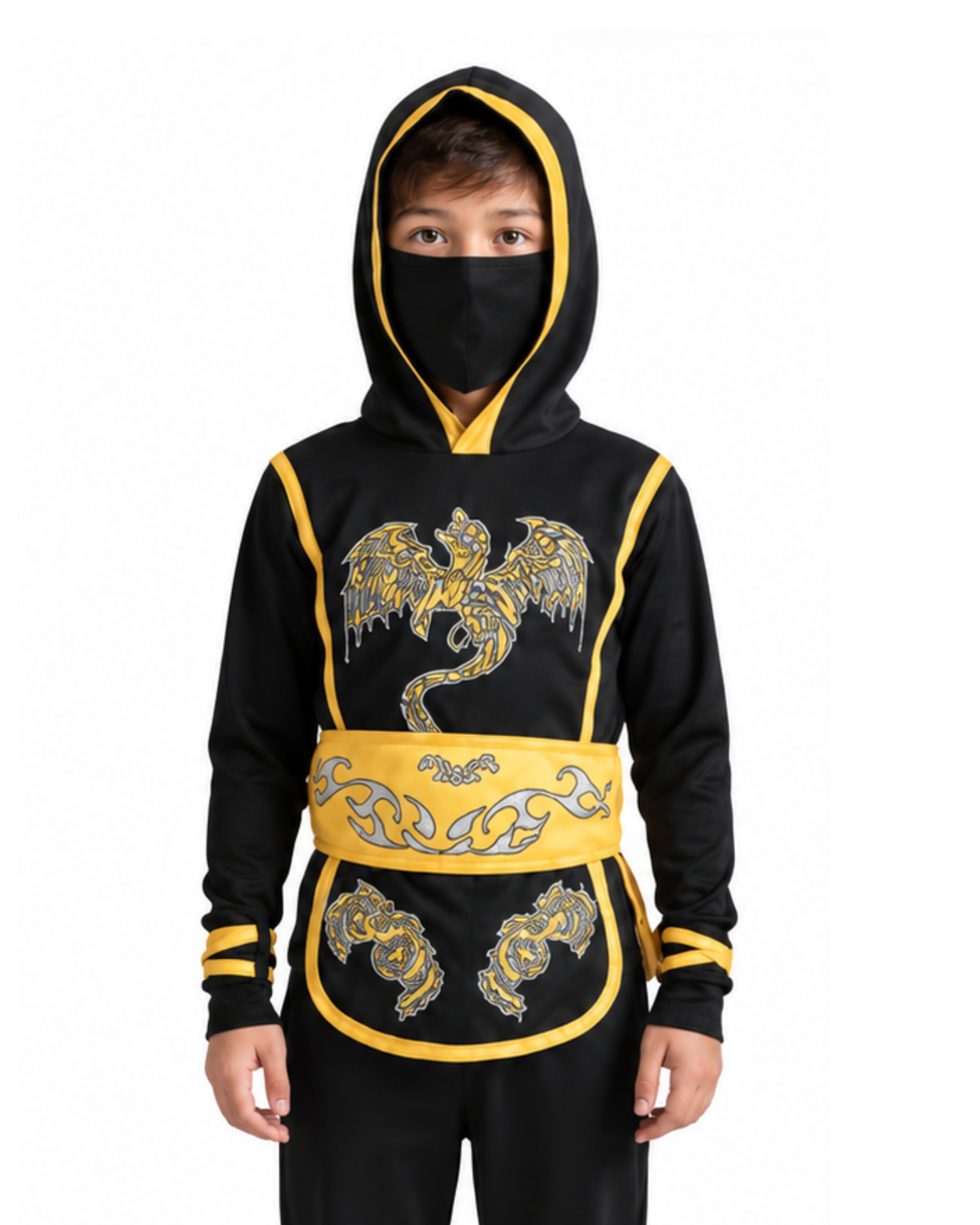 NINJA DORADO CON NEGRO