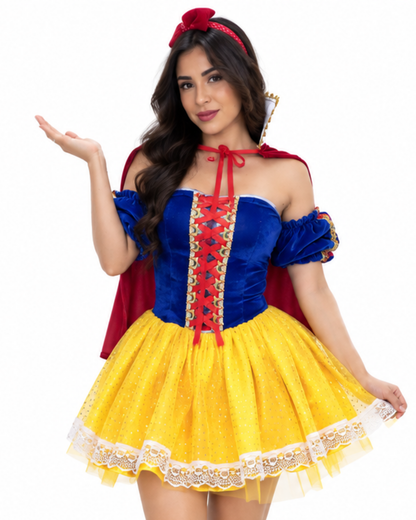 BLANCA NIEVES EN TERCIOPELO CON TUTU PARA DAMA